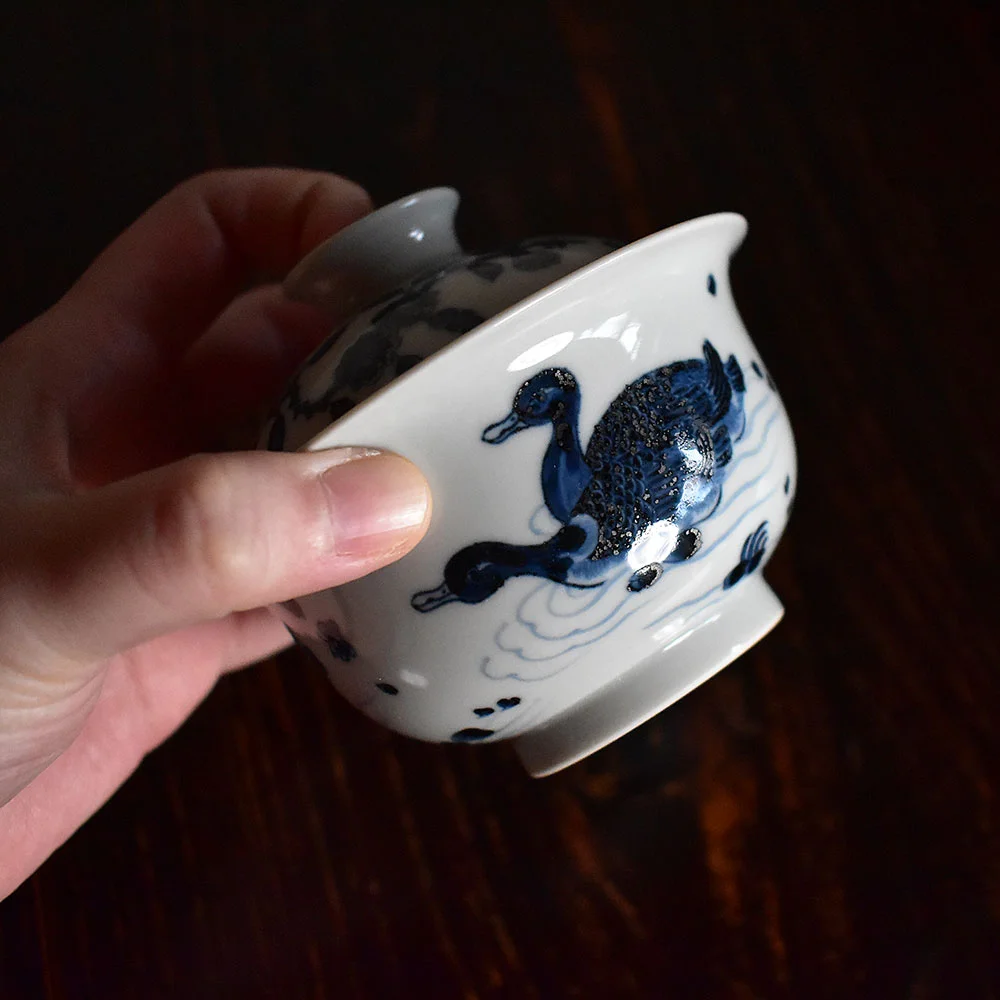 Hand Painted Duck Gaiwan