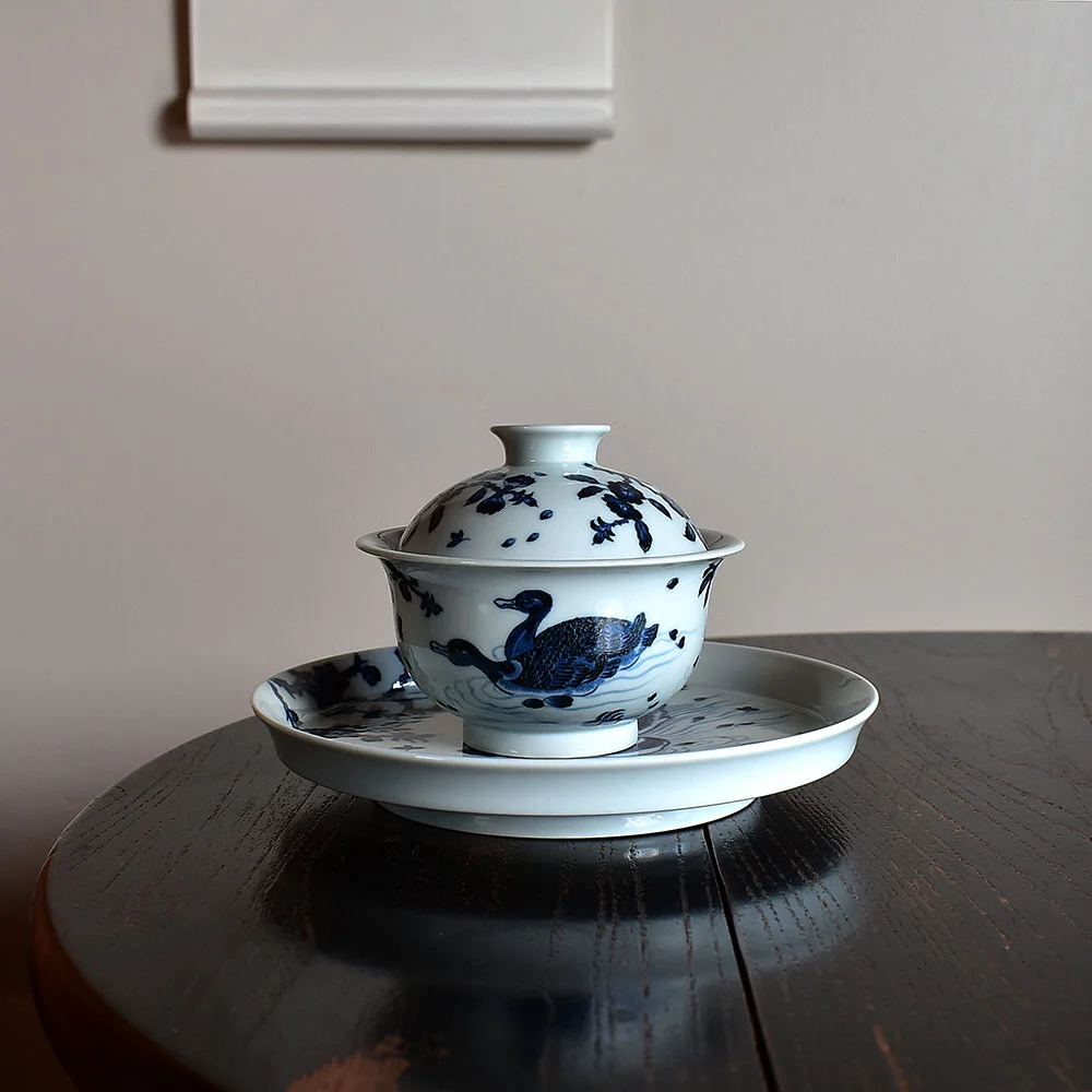 Hand Painted Duck Gaiwan