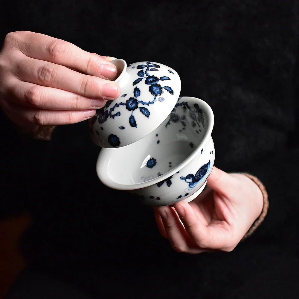 Hand Painted Duck Gaiwan