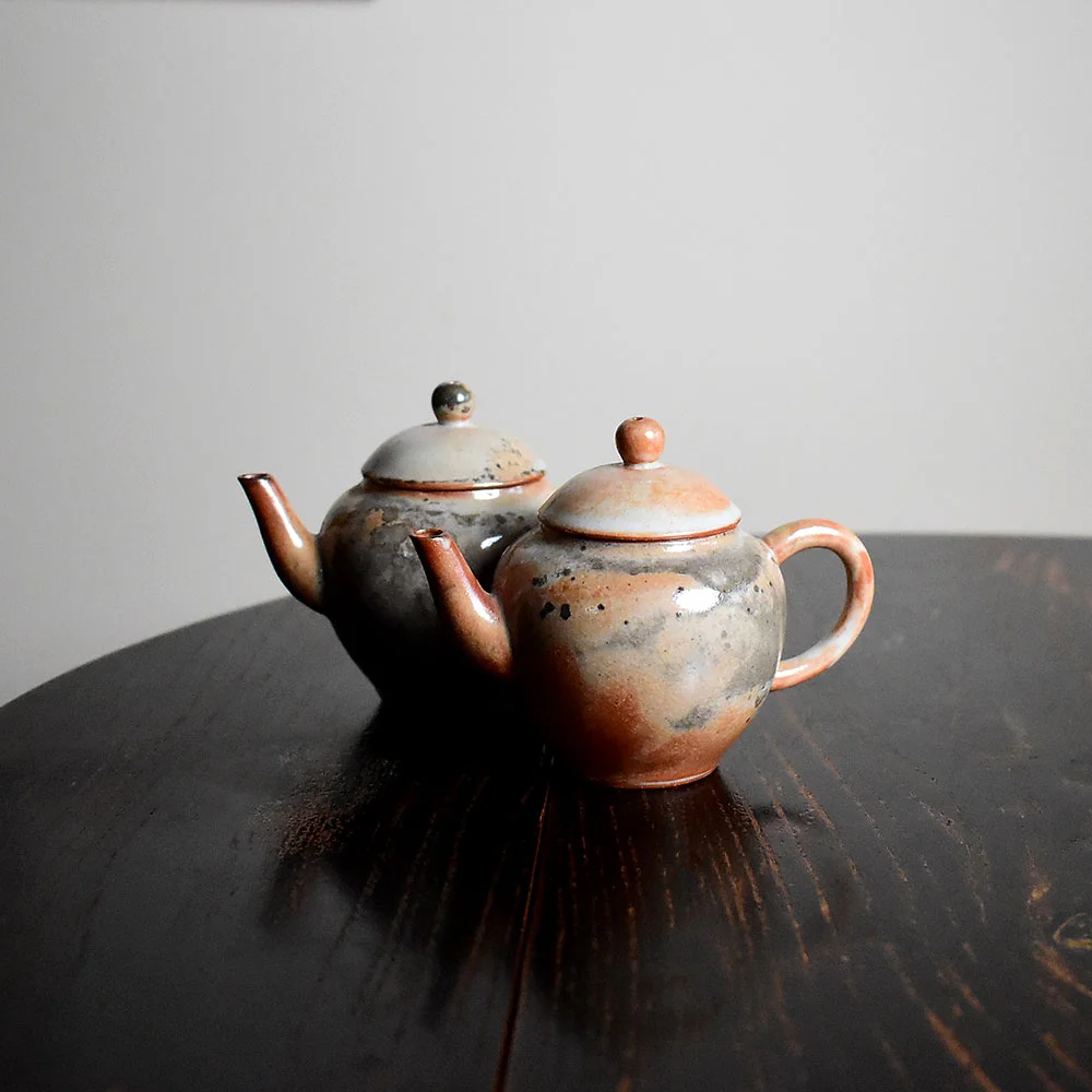 Ink Wash Wood-Fired Kiln Altered Dezhong Teapot