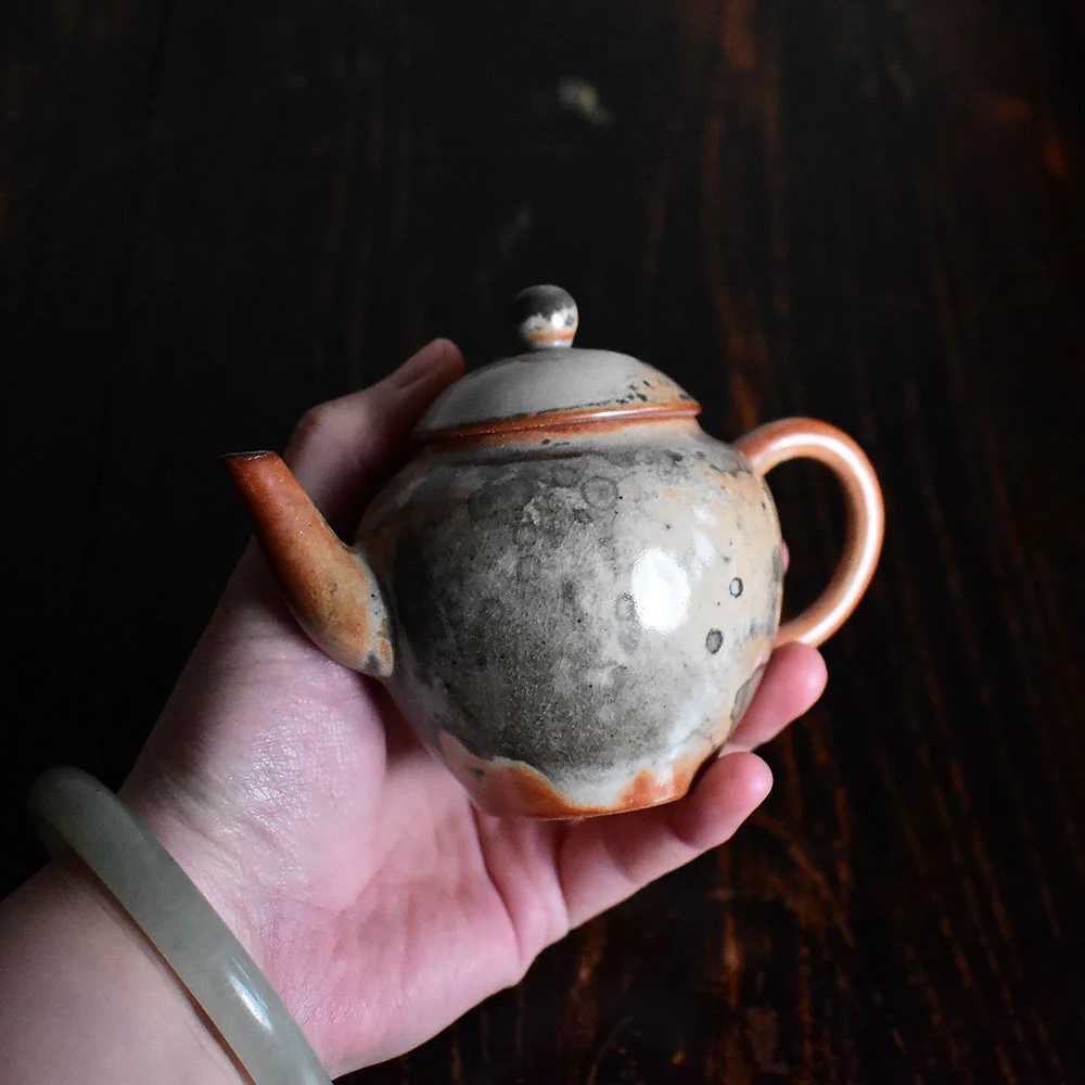 Ink Wash Wood-Fired Kiln Altered Dezhong Teapot