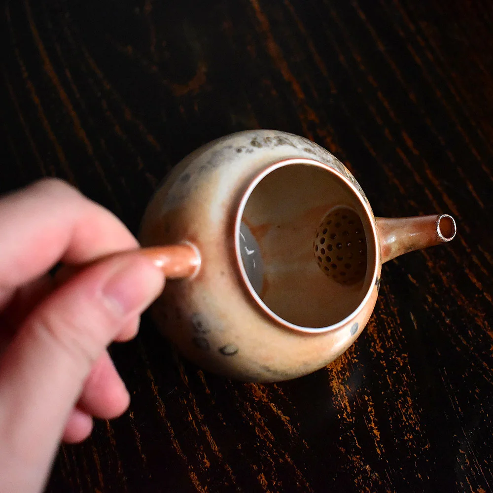 Ink Wash Wood-Fired Kiln Altered Dezhong Teapot