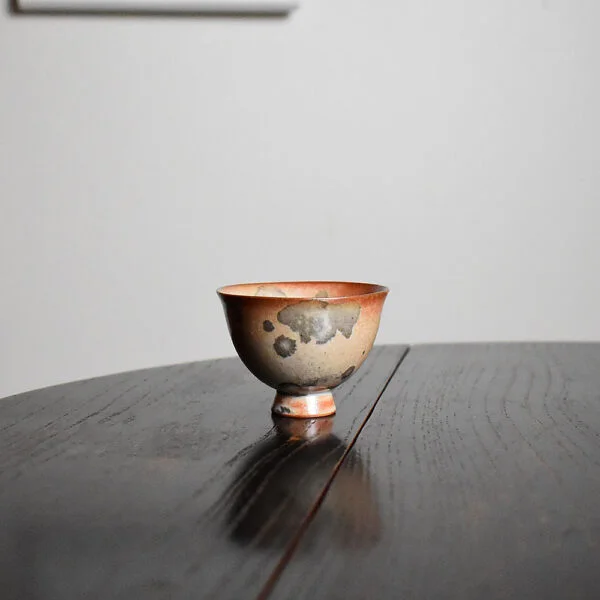 Ink Wash Wood-Fired Kiln Altered High-Foot Teacup