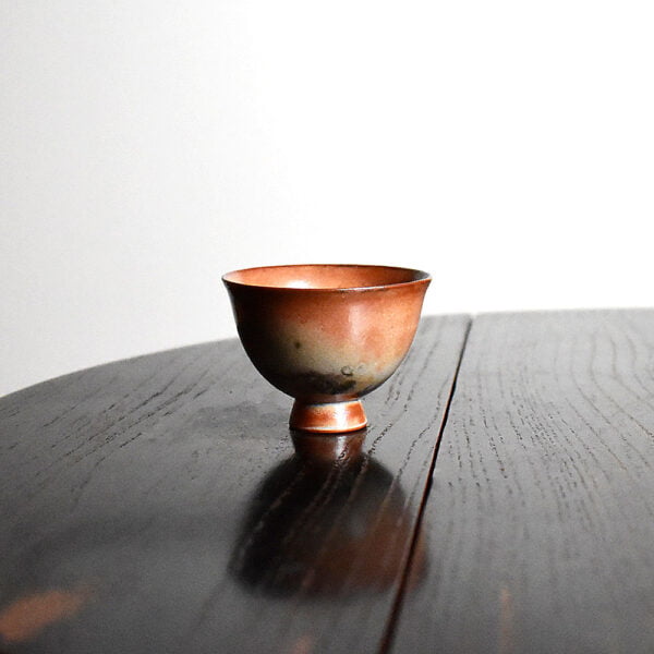 Ink Wash Wood-Fired Kiln Altered High-Foot Teacup